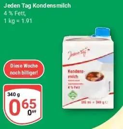 Globus Jeden Tag Kondensmilch Angebot