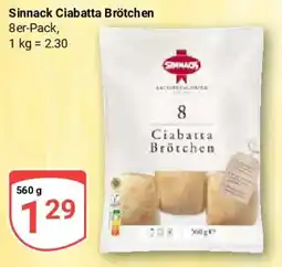 Globus Sinnack Ciabatta Brötchen Angebot
