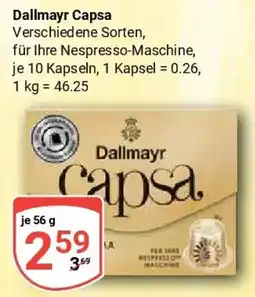 Globus Dallmayr Capsa Angebot
