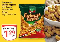 Globus Funny-frisch Erdnuss Flippies oder Donuts Angebot