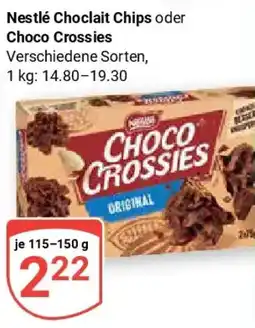 Globus Nestlé Choclait Chips oder Choco Crossies Angebot