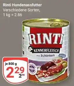 Globus Rinti Hundenassfutter Angebot