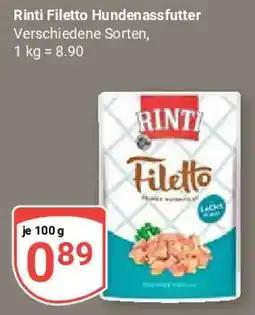 Globus Rinti Filetto Hundenassfutter Angebot