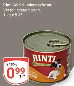 Globus Rinti Gold Hundenassfutter Angebot