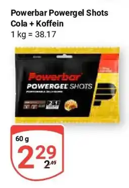 Globus Powerbar Powergel Shots Cola + Koffein Angebot