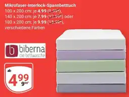 Globus bbiberna Mikrofaser-Interlock-Spannbetttuch Angebot