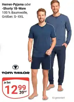 Globus TOM TAILOR Herren-Pyjama oder -Shorty 1B-Ware Angebot
