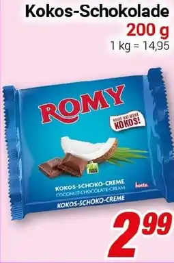 CENTERSHOP Kokos-Schokolade Angebot