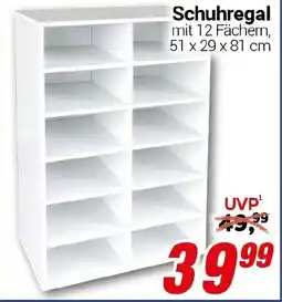 CENTERSHOP Schuhregal Angebot