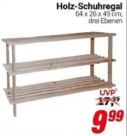 CENTERSHOP Holz-Schuhregal Angebot