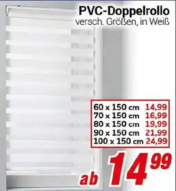 CENTERSHOP PVC-Doppelrollo Angebot