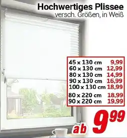 CENTERSHOP Hochwertiges Plissee Angebot