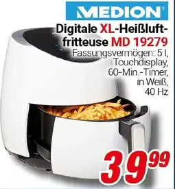 CENTERSHOP MEDION Digitale XL-Heißluftfritteuse MD 19279 Angebot