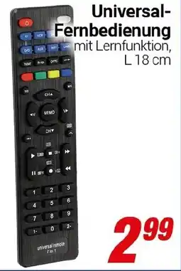 CENTERSHOP Universal Fernbedienung Angebot