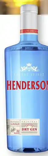 Scheck-in-Center Henderson Dry Gin Angebot