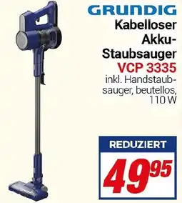 CENTERSHOP GRUNDIG Kabelloser Akku-Staubsauger VCP 3335 Angebot