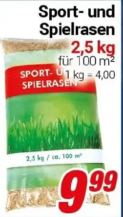 CENTERSHOP Sport und Spielrasen Angebot