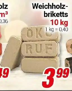 CENTERSHOP Weichholzbriketts Angebot