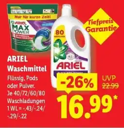 Lidl ARIEL Waschmittel Angebot