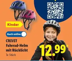 Lidl CRIVIT Fahrrad-Helm mit Rücklicht Angebot