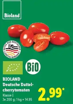 Lidl BIOLAND Deutsche Dattelcherrytomaten Angebot