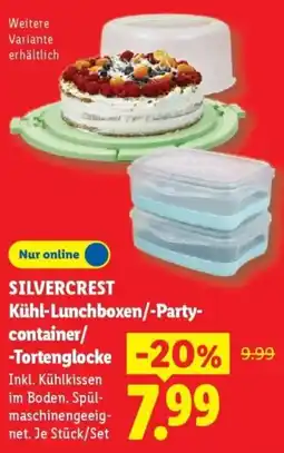 Lidl SILVERCREST Kühl-Lunchboxen/-Party container/ -Tortenglocke Angebot