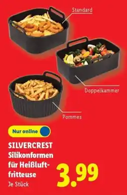 Lidl SILVERCREST Silikonformen für Heißluftfritteuse Angebot