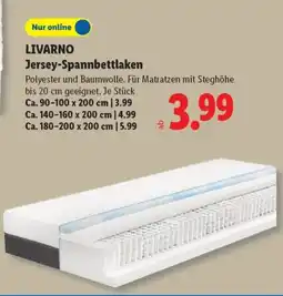 Lidl LIVARNO Jersey-Spannbettlaken Angebot