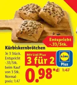 Lidl Kürbiskernbrötchen Angebot