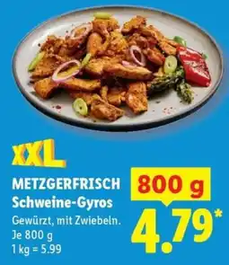 Lidl METZGERFRISCH Schweine-Gyros Angebot