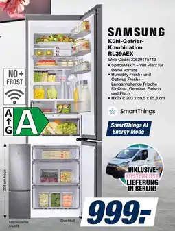 Expert SAMSUNG Kühl-Gefrier- Kombination RL39AEX Angebot
