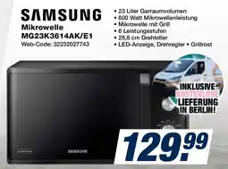 Expert SAMSUNG Mikrowelle MG23K3614AK/E1 Angebot