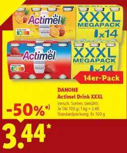 Lidl DANONE Actimel Drink XXXL Angebot
