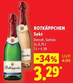 Lidl ROTKÄPPCHEN Sekt Angebot