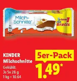 Lidl KINDER Milchschnitte Angebot