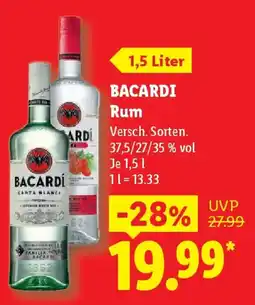 Lidl BACARDI Rum Angebot