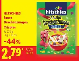 Lidl HITSCHIES Saure Drachenzungen Crispies Angebot
