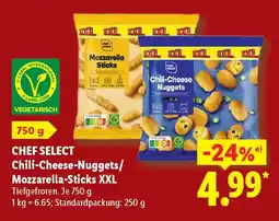 Lidl CHEF SELECT Chili-Cheese-Nuggets/ Mozzarella-Sticks XXL Angebot