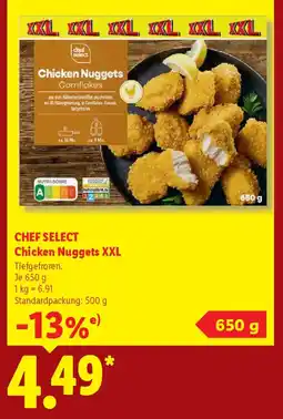 Lidl chef select Chicken Nuggets XXL Angebot