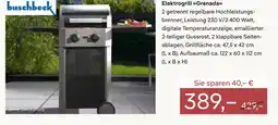 Pflanzen Kölle Buschbeck elektrogrill grenada Angebot