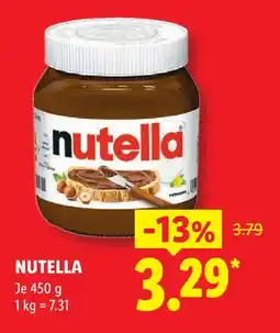 Lidl Nutella nutella Angebot