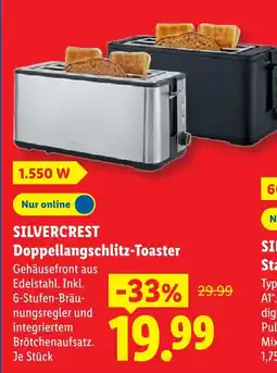 Lidl Silvercrest doppelangschlitz-toaster Angebot