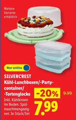 Lidl Silvercrest kühl-lunchboxen/-partycontainer/-tortenglocke Angebot