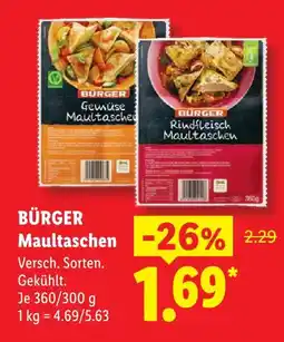 Lidl Bürger gemüse maultaschen Angebot
