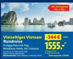 Lidl Vielseitiges vietnam rundreise Angebot