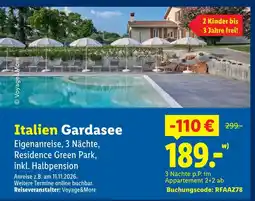 Lidl Voyage&more residence green park Angebot
