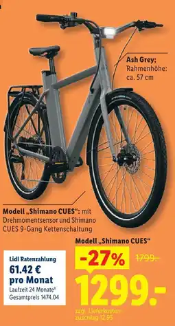 Lidl Modell shimano cues Angebot