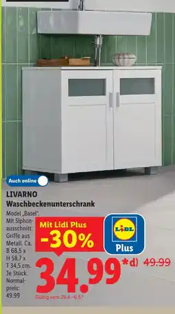 Lidl Livarno waschbeckenunterschrank Angebot