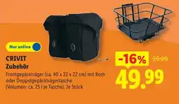 Lidl Crivit frontgepäckträger mit korb Angebot