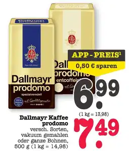 E-Center Dallmayr kaffee prodomo Angebot